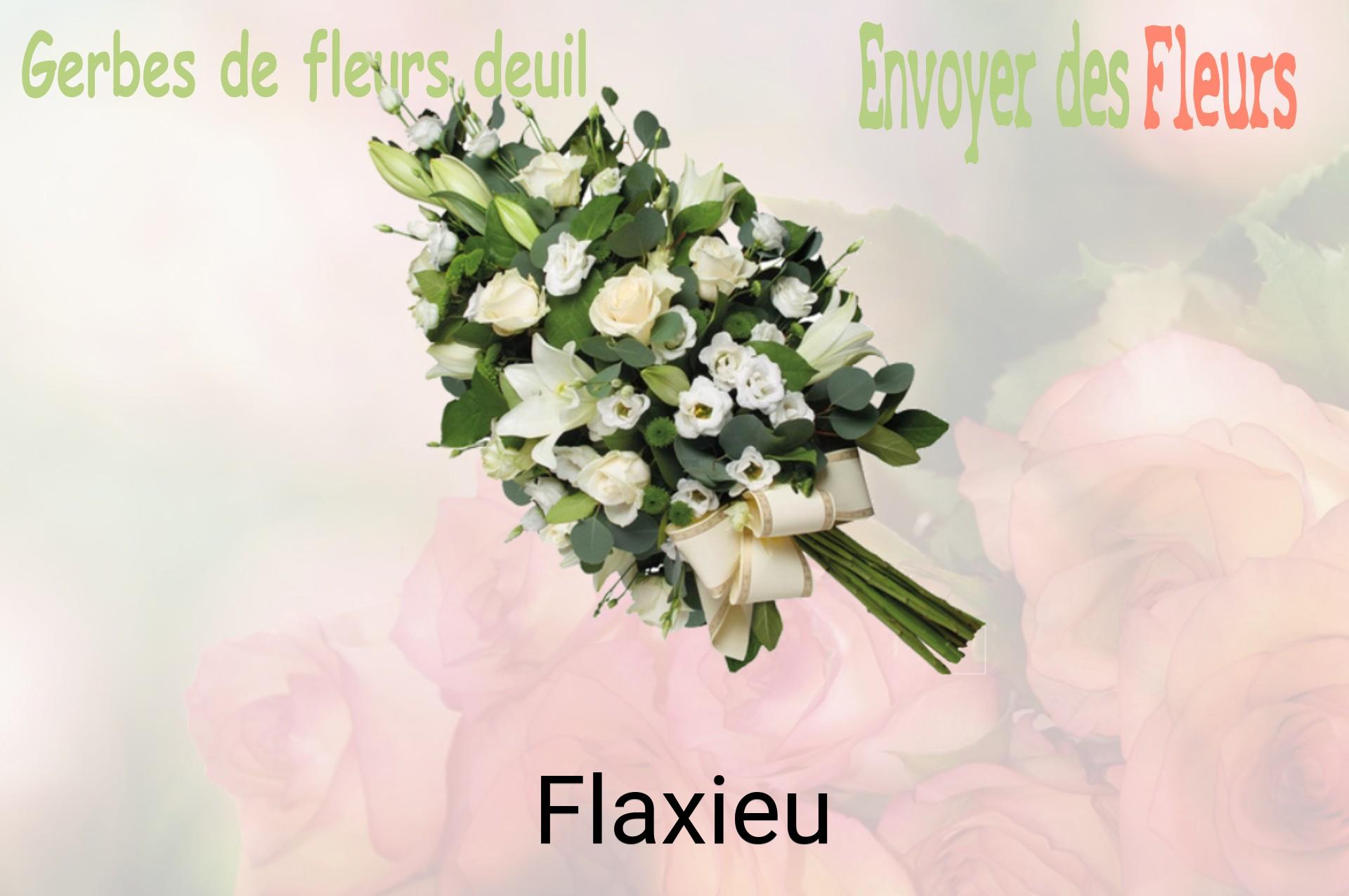 Gerbe de fleurs de deuil livrée à Flaxieu